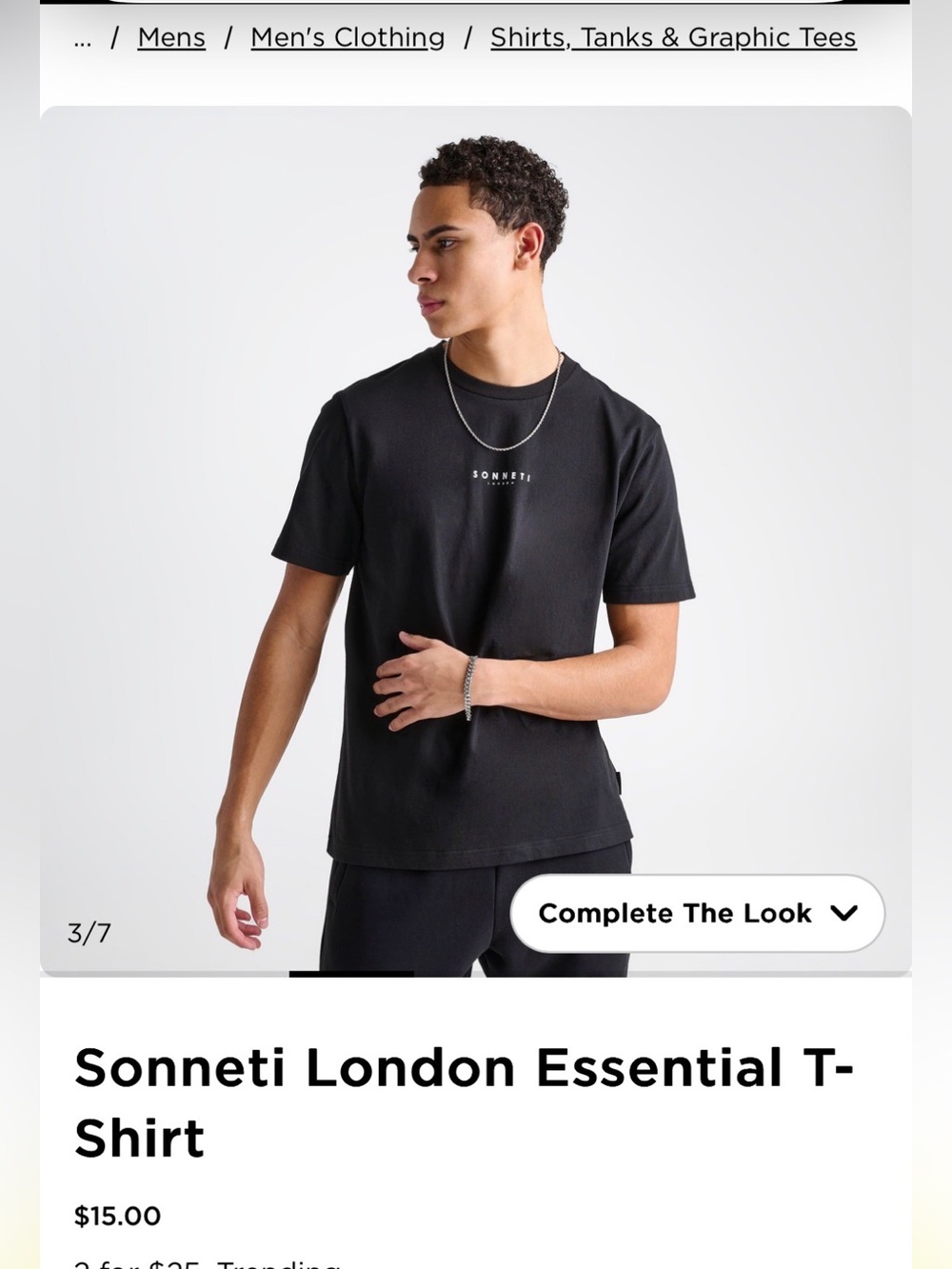 Set of 2 minimalist streetwear casual tees in black + white Size M